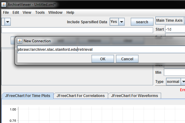 Connecting using pbraw